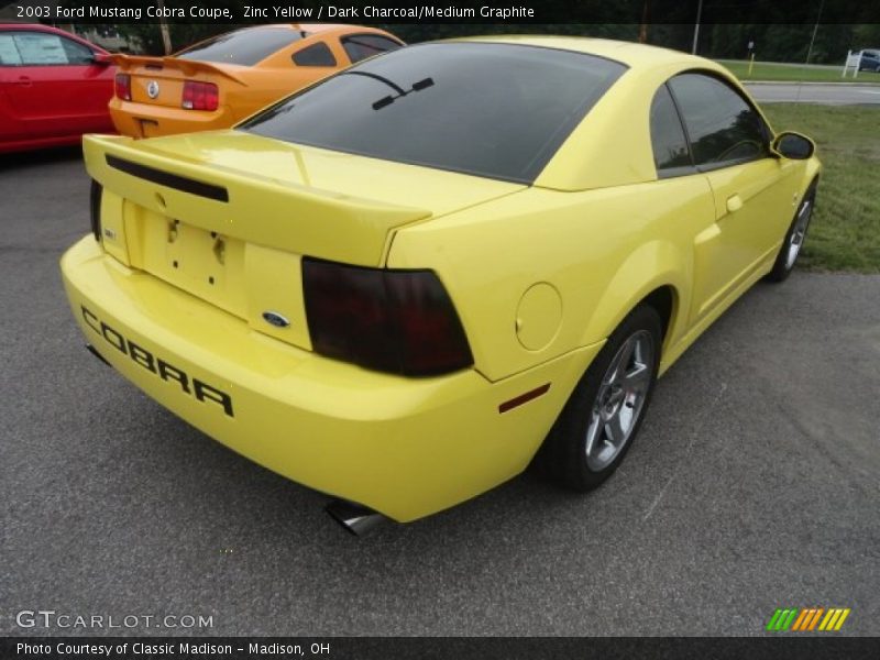Zinc Yellow / Dark Charcoal/Medium Graphite 2003 Ford Mustang Cobra Coupe