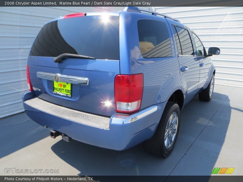 Marine Blue Pearl / Dark Slate Gray/Light Slate Gray 2008 Chrysler Aspen Limited