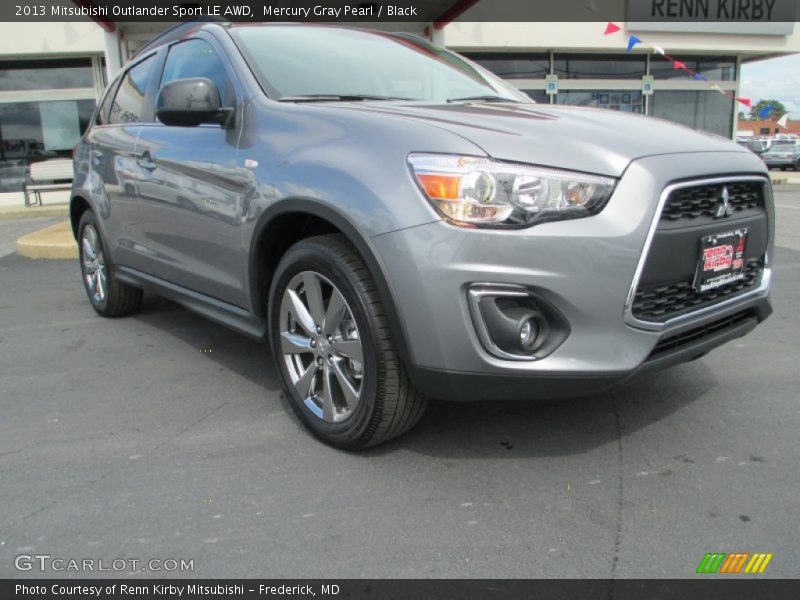 Mercury Gray Pearl / Black 2013 Mitsubishi Outlander Sport LE AWD