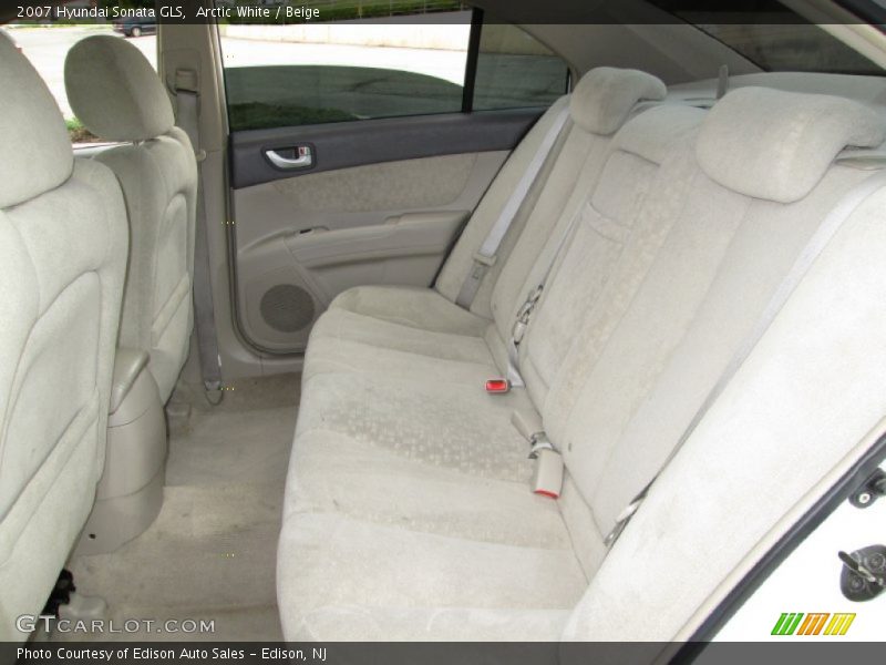 Arctic White / Beige 2007 Hyundai Sonata GLS