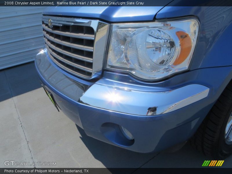 Marine Blue Pearl / Dark Slate Gray/Light Slate Gray 2008 Chrysler Aspen Limited