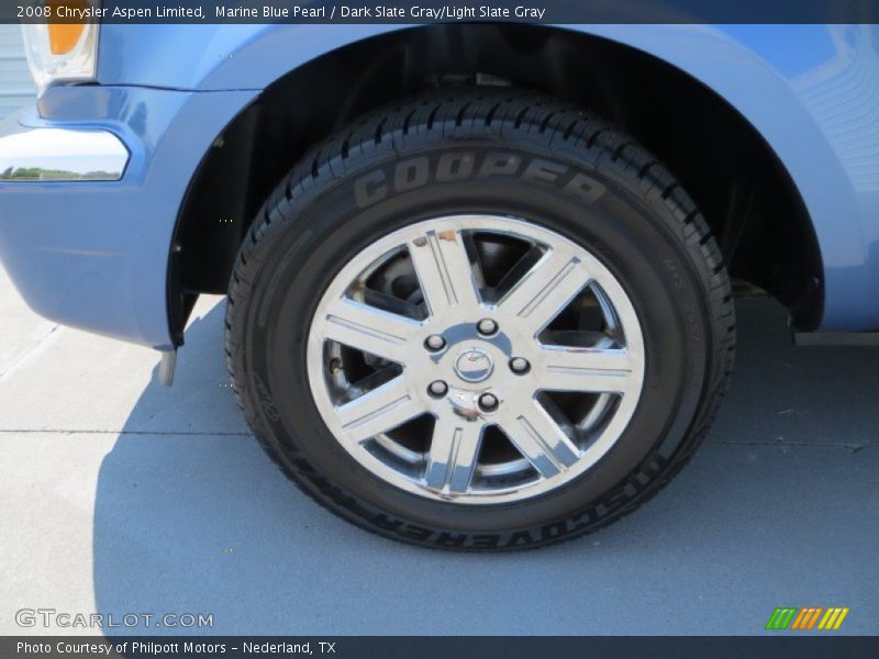 Marine Blue Pearl / Dark Slate Gray/Light Slate Gray 2008 Chrysler Aspen Limited