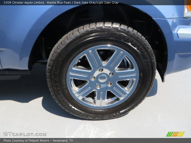 Marine Blue Pearl / Dark Slate Gray/Light Slate Gray 2008 Chrysler Aspen Limited