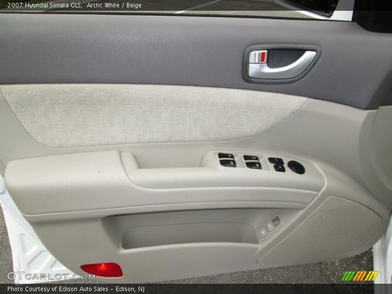 Arctic White / Beige 2007 Hyundai Sonata GLS