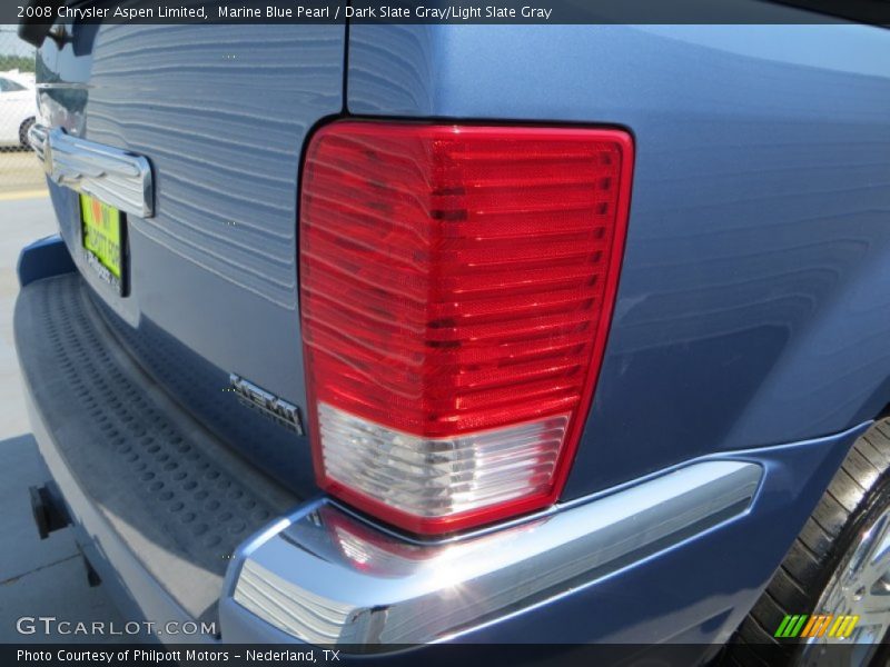 Marine Blue Pearl / Dark Slate Gray/Light Slate Gray 2008 Chrysler Aspen Limited