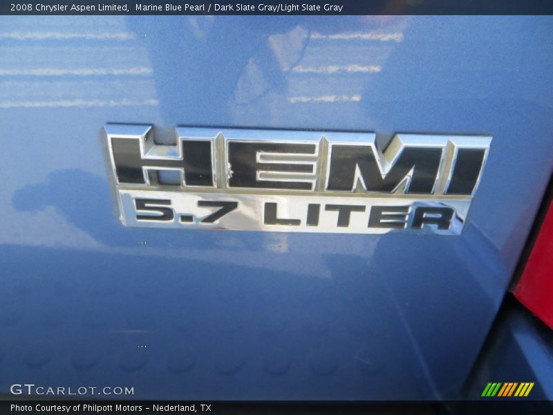 Marine Blue Pearl / Dark Slate Gray/Light Slate Gray 2008 Chrysler Aspen Limited