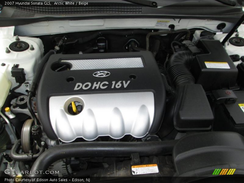 Arctic White / Beige 2007 Hyundai Sonata GLS