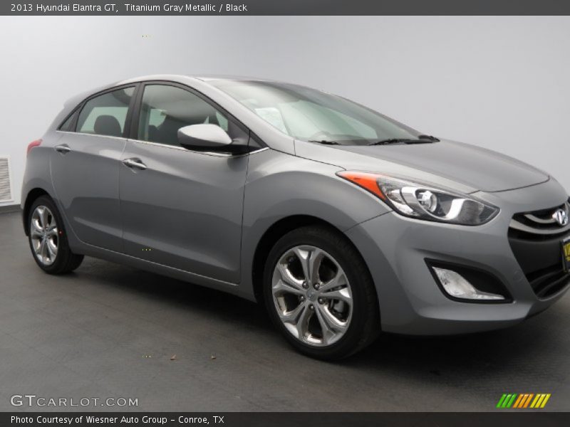 Titanium Gray Metallic / Black 2013 Hyundai Elantra GT