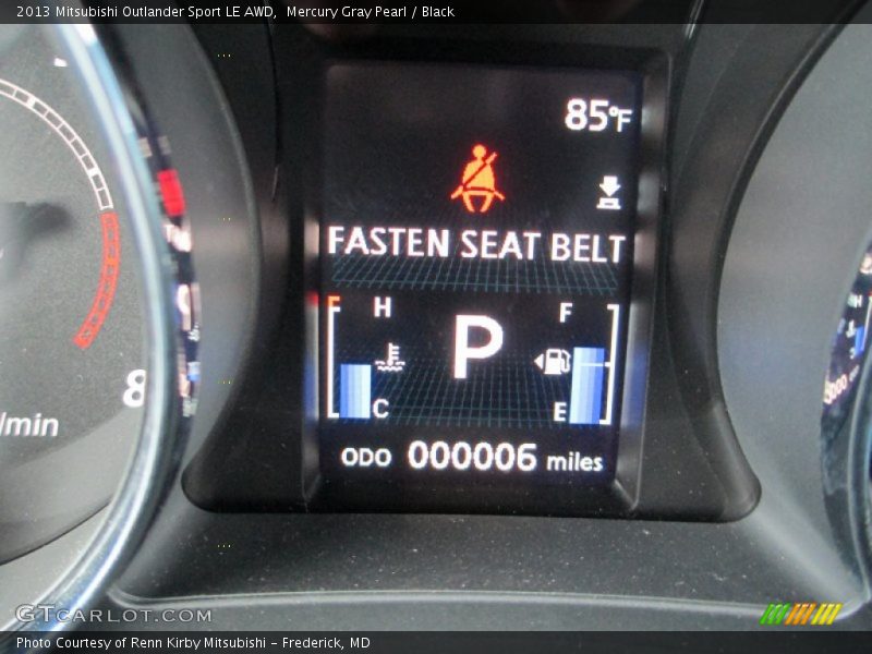 Mercury Gray Pearl / Black 2013 Mitsubishi Outlander Sport LE AWD
