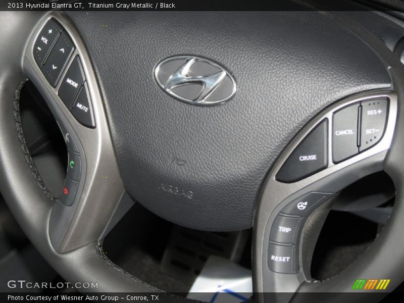 Titanium Gray Metallic / Black 2013 Hyundai Elantra GT