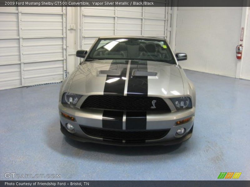 Vapor Silver Metallic / Black/Black 2009 Ford Mustang Shelby GT500 Convertible
