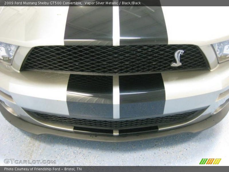 Vapor Silver Metallic / Black/Black 2009 Ford Mustang Shelby GT500 Convertible