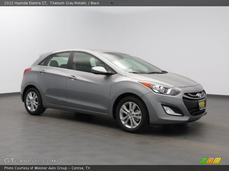 Titanium Gray Metallic / Black 2013 Hyundai Elantra GT
