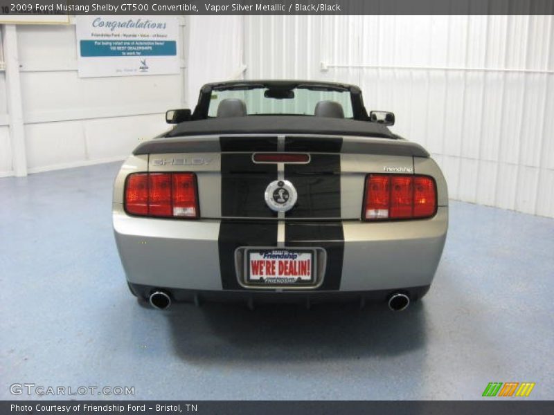 Vapor Silver Metallic / Black/Black 2009 Ford Mustang Shelby GT500 Convertible