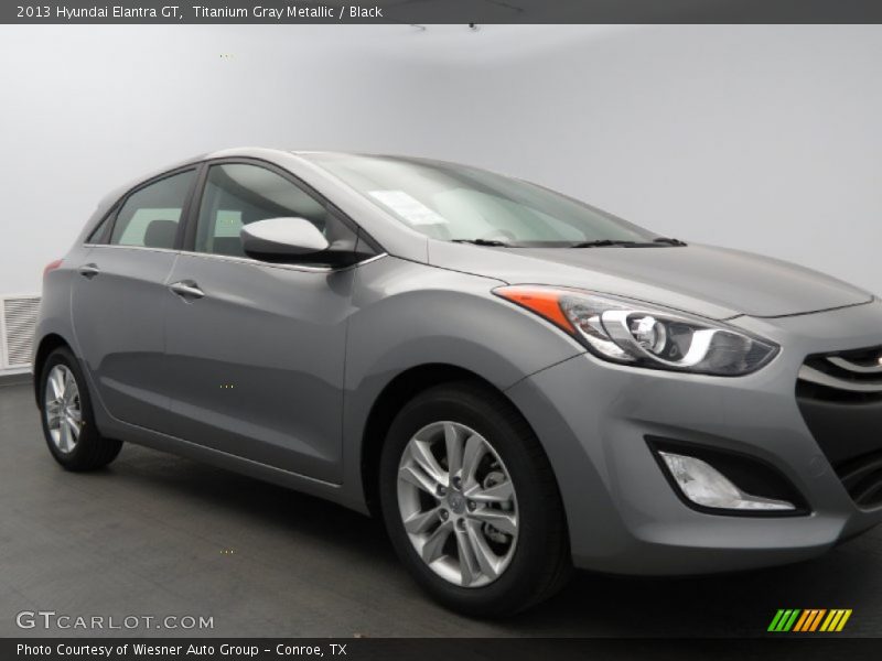 Titanium Gray Metallic / Black 2013 Hyundai Elantra GT