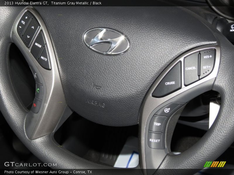 Titanium Gray Metallic / Black 2013 Hyundai Elantra GT