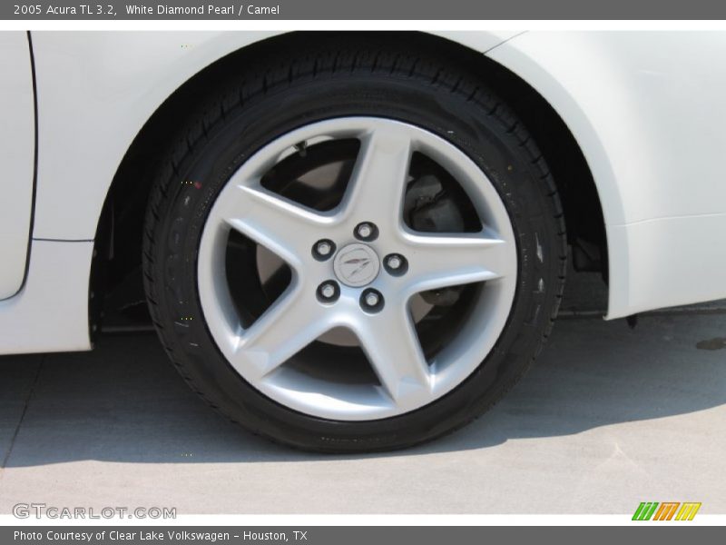 White Diamond Pearl / Camel 2005 Acura TL 3.2