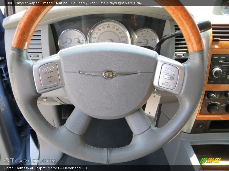 Marine Blue Pearl / Dark Slate Gray/Light Slate Gray 2008 Chrysler Aspen Limited