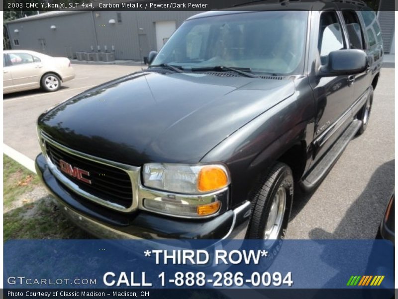 Carbon Metallic / Pewter/Dark Pewter 2003 GMC Yukon XL SLT 4x4