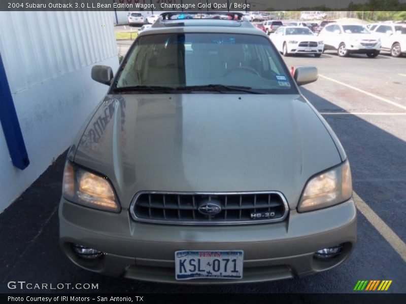 Champagne Gold Opal / Beige 2004 Subaru Outback 3.0 L.L.Bean Edition Wagon