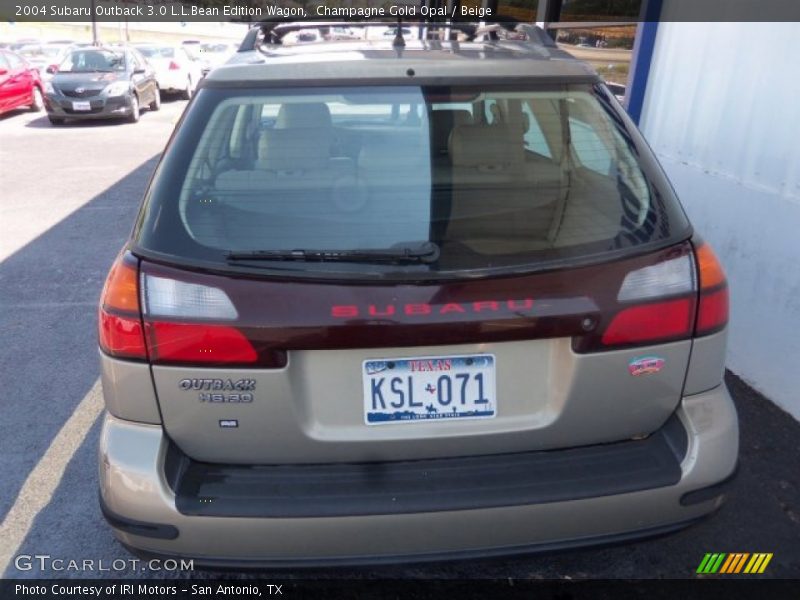 Champagne Gold Opal / Beige 2004 Subaru Outback 3.0 L.L.Bean Edition Wagon