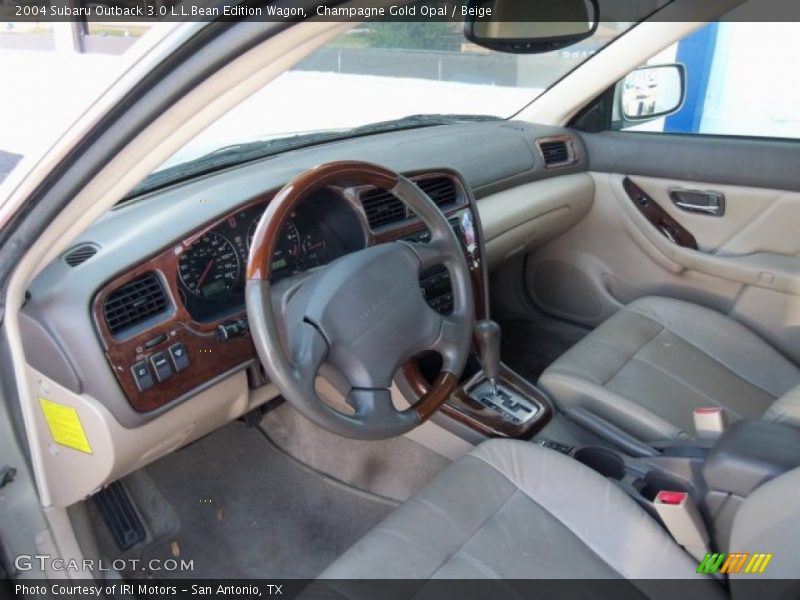 Champagne Gold Opal / Beige 2004 Subaru Outback 3.0 L.L.Bean Edition Wagon
