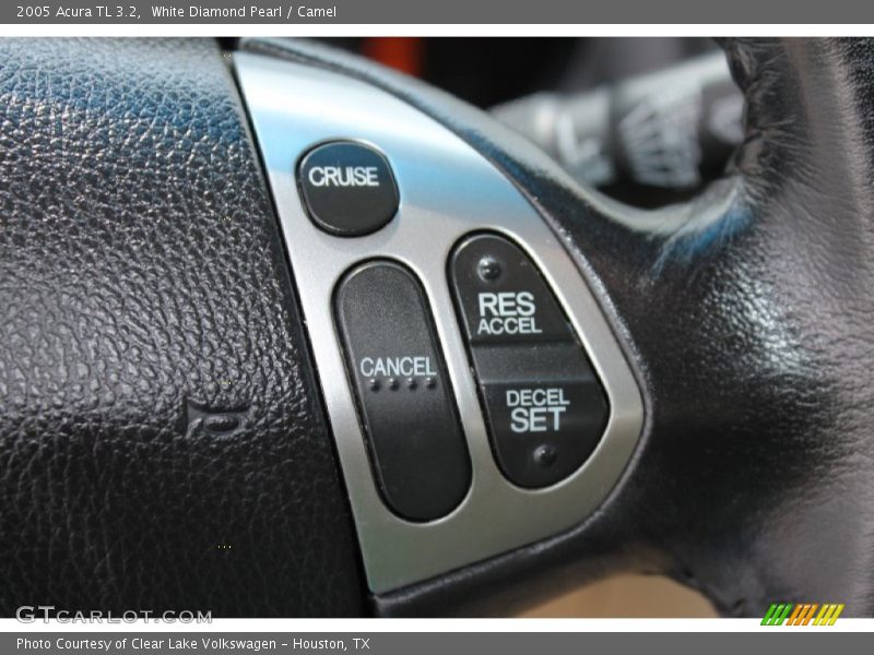 White Diamond Pearl / Camel 2005 Acura TL 3.2