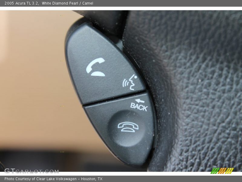 White Diamond Pearl / Camel 2005 Acura TL 3.2