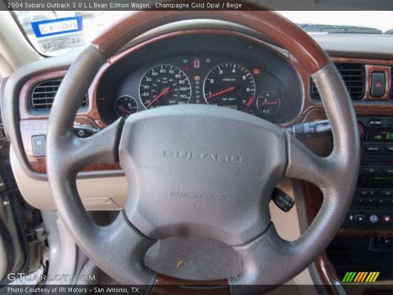 Champagne Gold Opal / Beige 2004 Subaru Outback 3.0 L.L.Bean Edition Wagon