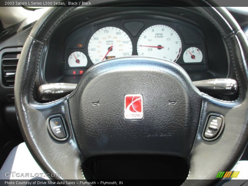 Black / Black 2003 Saturn L Series L300 Sedan