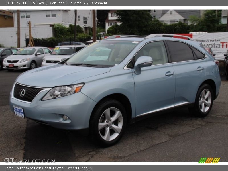 Cerulean Blue Metallic / Parchment 2011 Lexus RX 350 AWD
