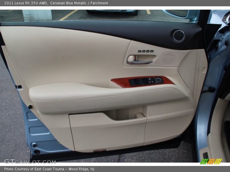 Cerulean Blue Metallic / Parchment 2011 Lexus RX 350 AWD