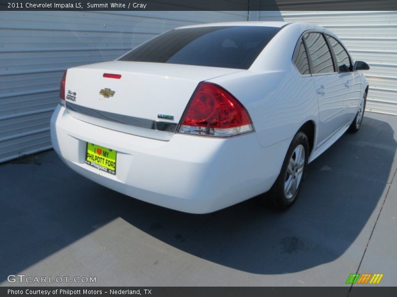 Summit White / Gray 2011 Chevrolet Impala LS