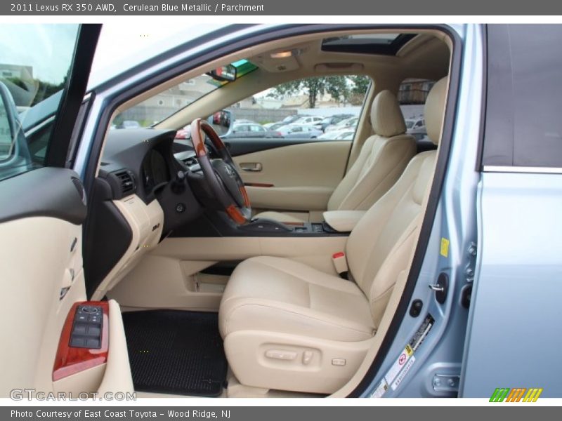 Cerulean Blue Metallic / Parchment 2011 Lexus RX 350 AWD