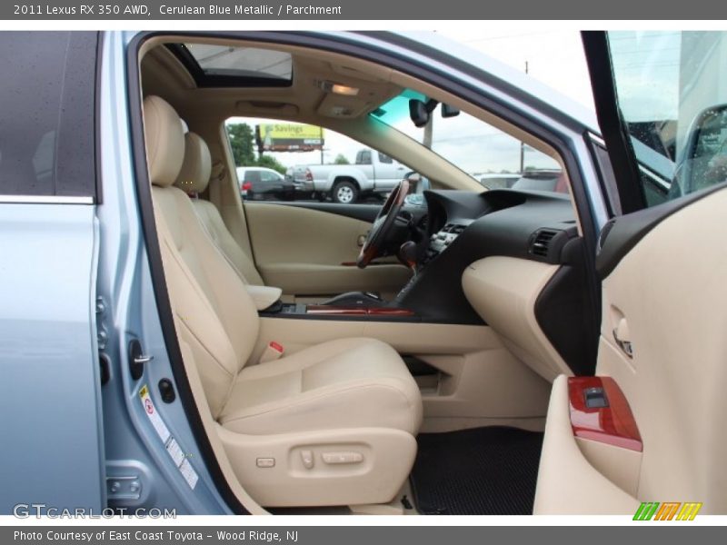 Cerulean Blue Metallic / Parchment 2011 Lexus RX 350 AWD