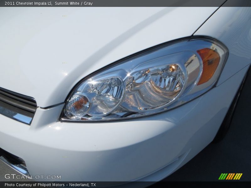 Summit White / Gray 2011 Chevrolet Impala LS