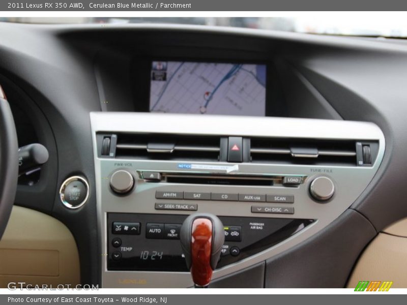 Cerulean Blue Metallic / Parchment 2011 Lexus RX 350 AWD
