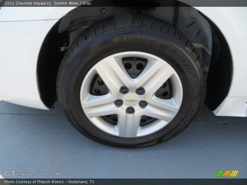 Summit White / Gray 2011 Chevrolet Impala LS