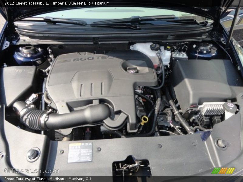 Imperial Blue Metallic / Titanium 2012 Chevrolet Malibu LS
