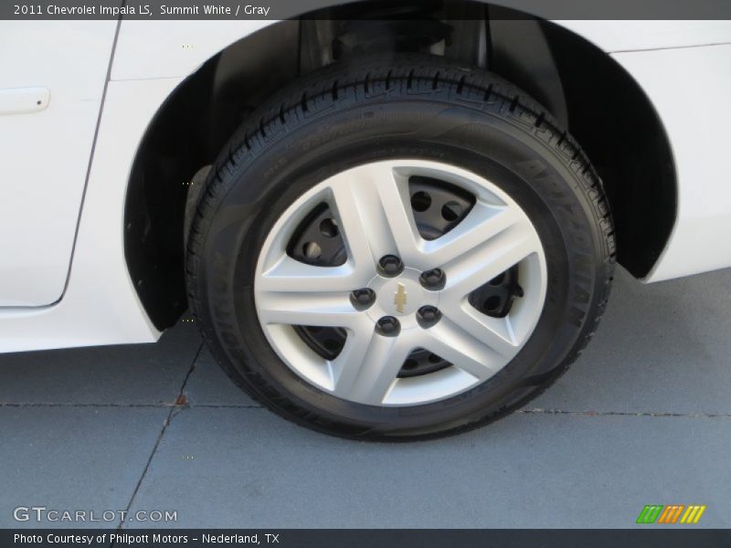 Summit White / Gray 2011 Chevrolet Impala LS