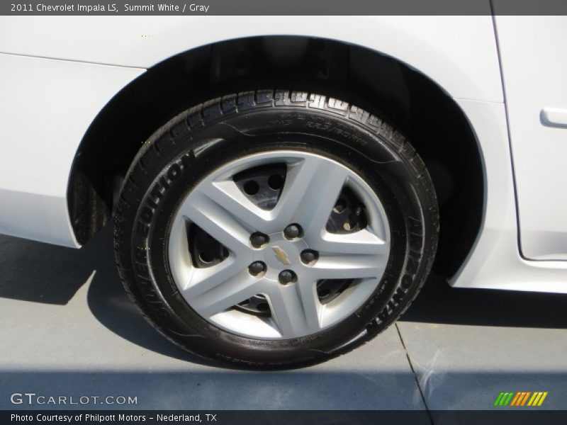 Summit White / Gray 2011 Chevrolet Impala LS