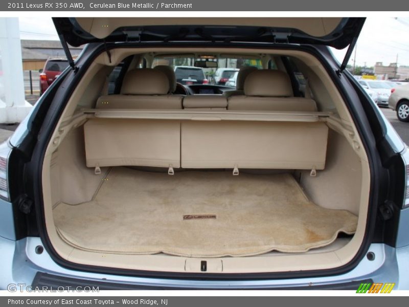 Cerulean Blue Metallic / Parchment 2011 Lexus RX 350 AWD