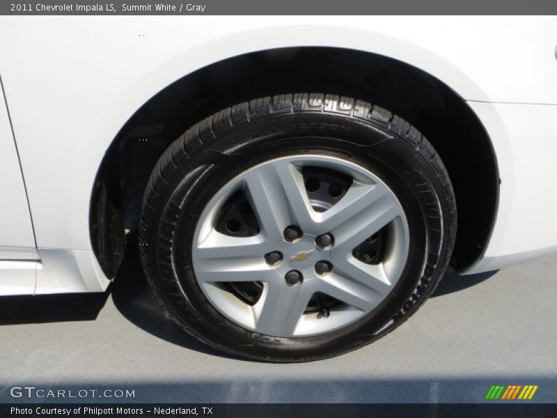 Summit White / Gray 2011 Chevrolet Impala LS