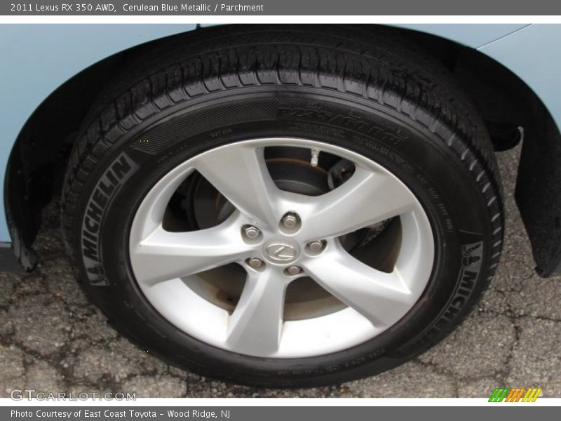 Cerulean Blue Metallic / Parchment 2011 Lexus RX 350 AWD