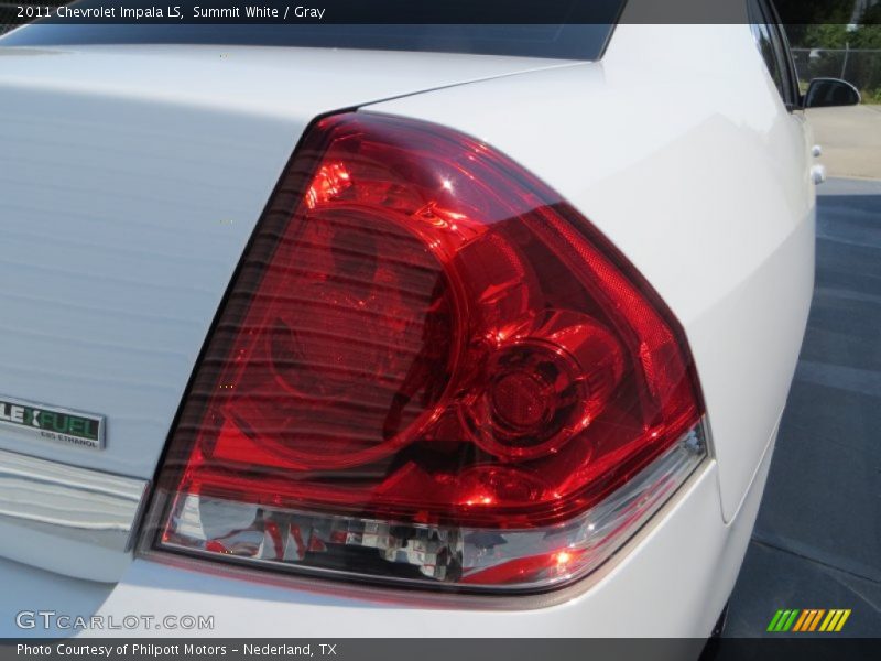 Summit White / Gray 2011 Chevrolet Impala LS