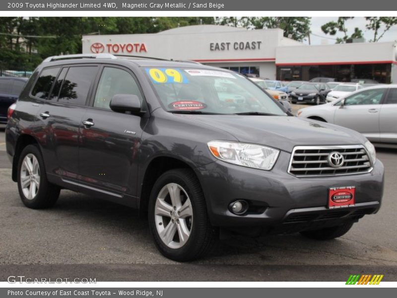 Magnetic Gray Metallic / Sand Beige 2009 Toyota Highlander Limited 4WD