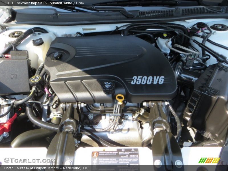 Summit White / Gray 2011 Chevrolet Impala LS