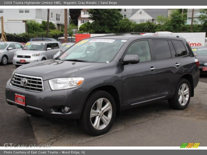 Magnetic Gray Metallic / Sand Beige 2009 Toyota Highlander Limited 4WD