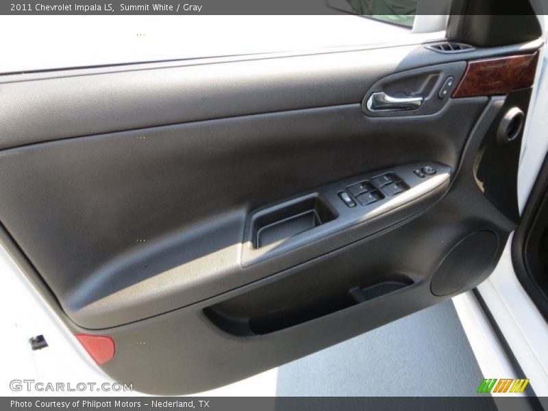 Summit White / Gray 2011 Chevrolet Impala LS