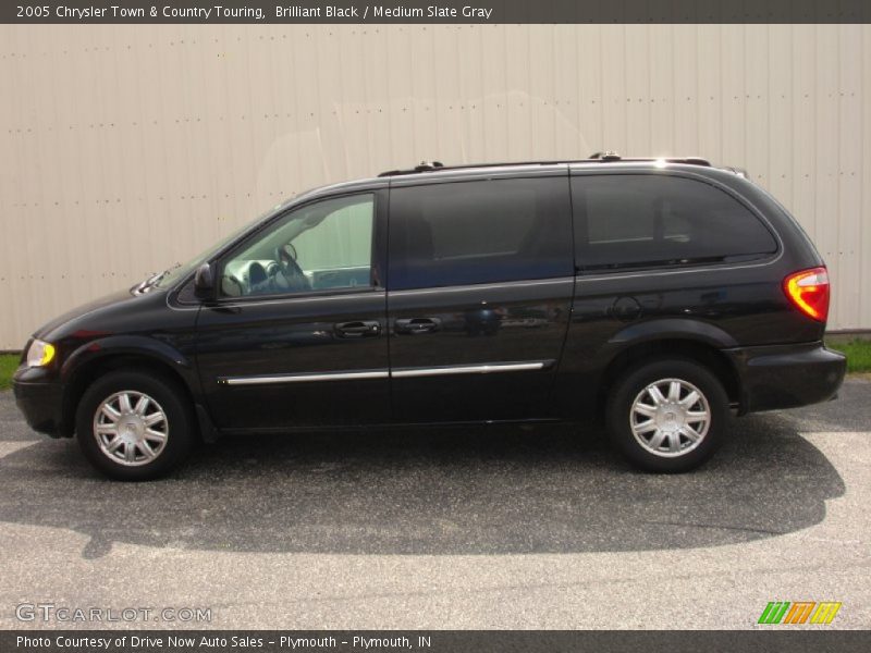 Brilliant Black / Medium Slate Gray 2005 Chrysler Town & Country Touring